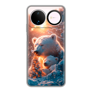 Силиконовый чехол на Huawei Nova 16 с принтом Новый год