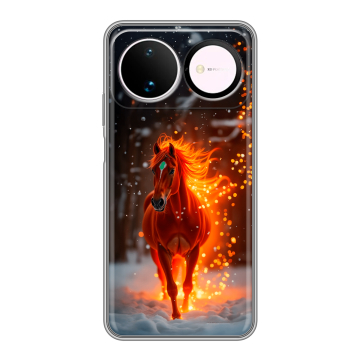 Силиконовый чехол на Huawei Nova 16 с принтом Новый год