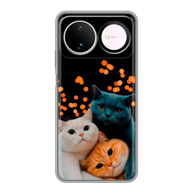 Силиконовый чехол на Huawei Nova 16 с принтом Кошки Силиконовый чехол на Huawei Nova 16 с принтом Кошки