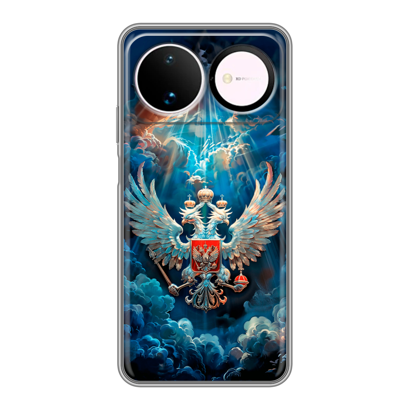 Силиконовый чехол на Huawei Nova 16 с принтом Герб флаг России Силиконовый чехол на Huawei Nova 16 с принтом Герб флаг России