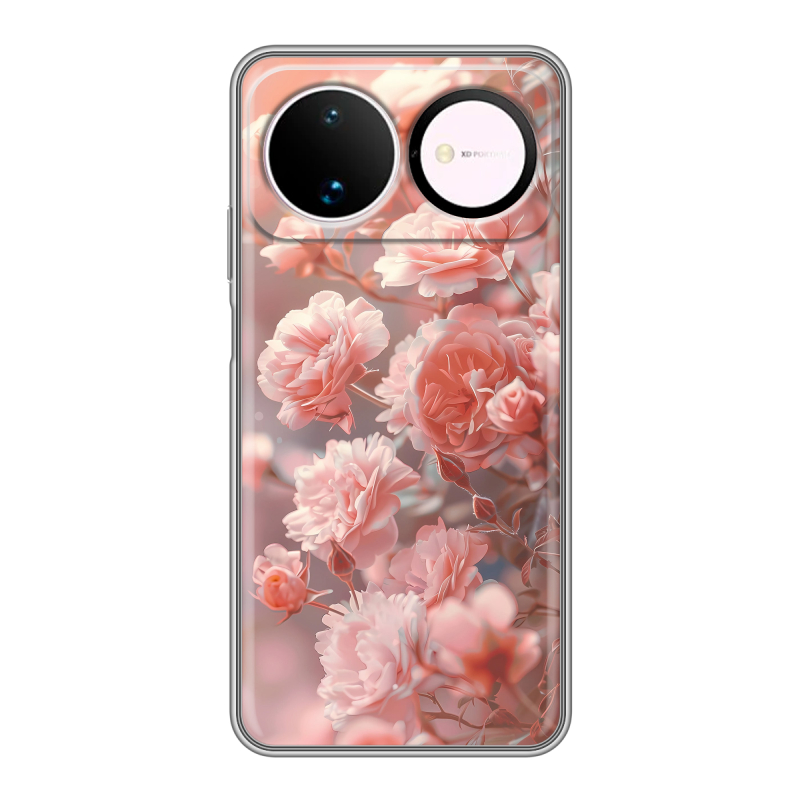Силиконовый чехол на Huawei Nova 16 с принтом Розовые розы Силиконовый чехол на Huawei Nova 16 с принтом Розовые розы
