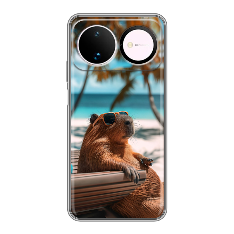 Силиконовый чехол на Huawei Nova 16 с принтом Капибара Силиконовый чехол на Huawei Nova 16 с принтом Капибара