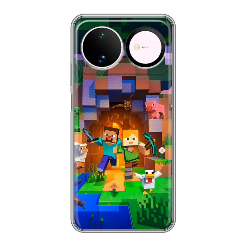 Силиконовый чехол на Huawei Nova 16 с принтом Майнкрафт Minecraft Силиконовый чехол на Huawei Nova 16 с принтом Майнкрафт Minecraft