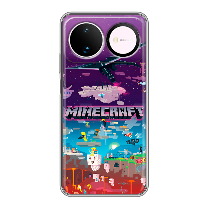 Силиконовый чехол на Huawei Nova 16 с принтом Майнкрафт Minecraft Силиконовый чехол на Huawei Nova 16 с принтом Майнкрафт Minecraft