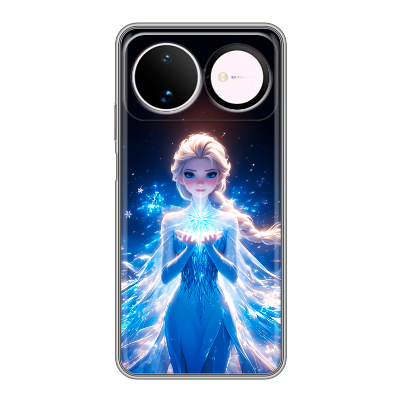 Силиконовый чехол на Huawei Nova 16 с принтом Холодное сердце Frozen Силиконовый чехол на Huawei Nova 16 с принтом Холодное сердце Frozen
