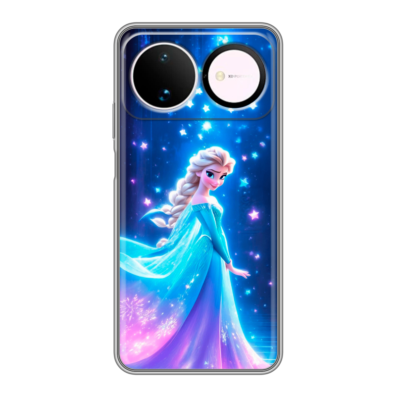 Силиконовый чехол на Huawei Nova 16 с принтом Холодное сердце Frozen Силиконовый чехол на Huawei Nova 16 с принтом Холодное сердце Frozen