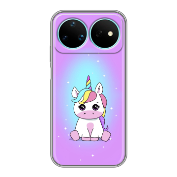 Силиконовый чехол на Huawei Nova 16 Pro с принтом Единорог