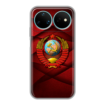 Силиконовый чехол на Huawei Nova 16 Pro с принтом Герб СССР