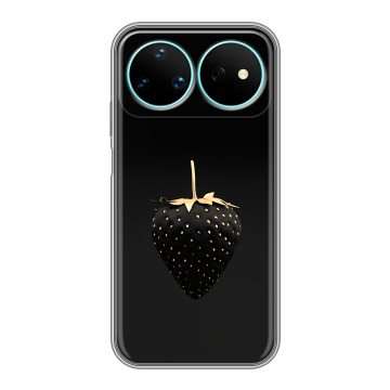 Силиконовый чехол на Huawei Nova 16 Pro с принтом Черная клубника