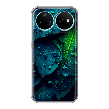 Силиконовый чехол на Huawei Nova 16 Pro с принтом Листья