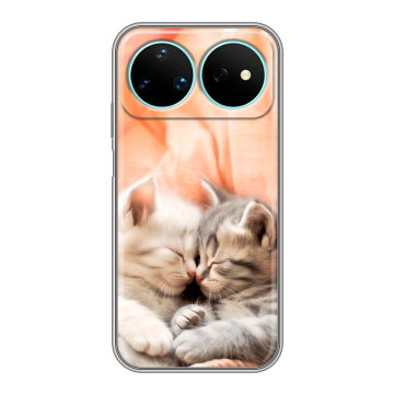 Силиконовый чехол на Huawei Nova 16 Pro с принтом Котята Силиконовый чехол на Huawei Nova 16 Pro с принтом Котята