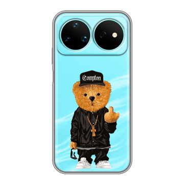 Силиконовый чехол на Huawei Nova 16 Pro с принтом Мишка
