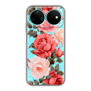 Силиконовый чехол на Huawei Nova 16 Pro с принтом Розы