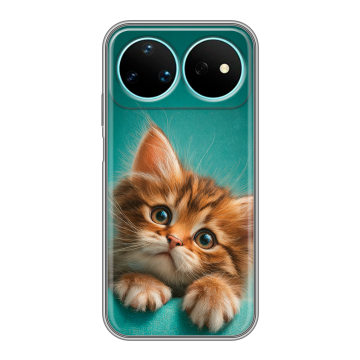 Силиконовый чехол на Huawei Nova 16 Pro с принтом котенок