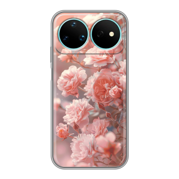 Силиконовый чехол на Huawei Nova 16 Pro с принтом Розовые розы