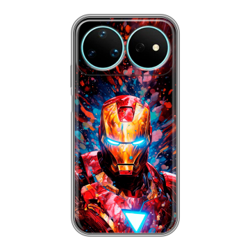 Силиконовый чехол на Huawei Nova 16 Pro с принтом Железный человек Ironman