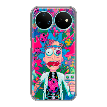 Силиконовый чехол на Huawei Nova 16 Pro с принтом Рик и Морти Rick Morty