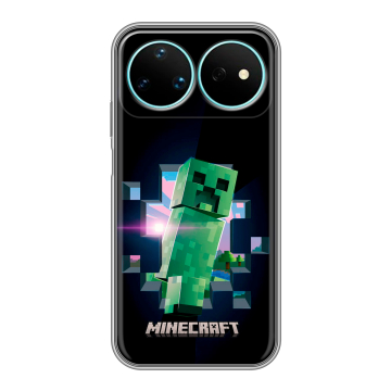 Силиконовый чехол на Huawei Nova 16 Pro с принтом Майнкрафт Minecraft