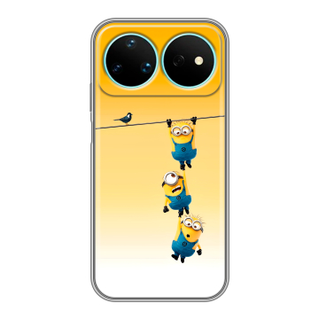 Силиконовый чехол на Huawei Nova 16 Pro с принтом Миньоны