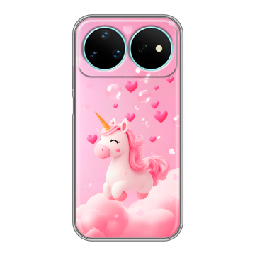 Силиконовый чехол на Huawei Nova 16 Pro с принтом Единорог