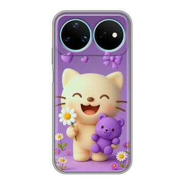 Силиконовый чехол на Huawei Nova 16 Pro с принтом для девочек