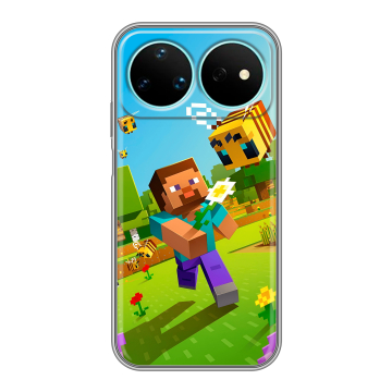 Силиконовый чехол на Huawei Nova 16 Pro с принтом Майнкрафт Minecraft Силиконовый чехол на Huawei Nova 16 Pro с принтом Майнкрафт Minecraft