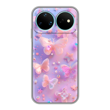Силиконовый чехол на Huawei Nova 16 Pro с принтом Бабочки Силиконовый чехол на Huawei Nova 16 Pro с принтом Бабочки