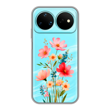 Силиконовый чехол на Huawei Nova 16 Pro с принтом Цветы Силиконовый чехол на Huawei Nova 16 Pro с принтом Цветы