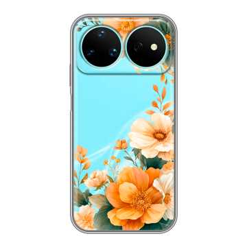 Силиконовый чехол на Huawei Nova 16 Pro с принтом Цветы принт Силиконовый чехол на Huawei Nova 16 Pro с принтом Цветы принт