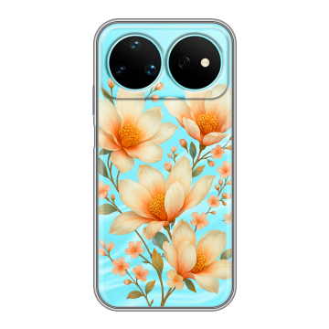 Силиконовый чехол на Huawei Nova 16 Pro с принтом Цветы Силиконовый чехол на Huawei Nova 16 Pro с принтом Цветы