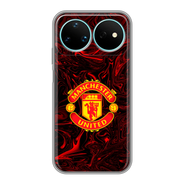 Силиконовый чехол на Huawei Nova 16 Pro с принтом Manchester United Силиконовый чехол на Huawei Nova 16 Pro с принтом Manchester United