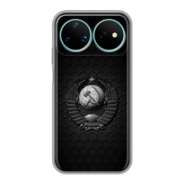 Силиконовый чехол на Huawei Nova 16 Pro с принтом Герб Флаг СССР Силиконовый чехол на Huawei Nova 16 Pro с принтом Герб Флаг СССР