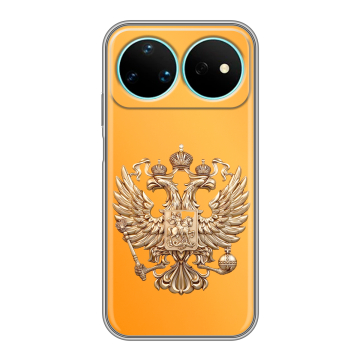 Силиконовый чехол на Huawei Nova 16 Pro с принтом Герб Флаг России Силиконовый чехол на Huawei Nova 16 Pro с принтом Герб Флаг России