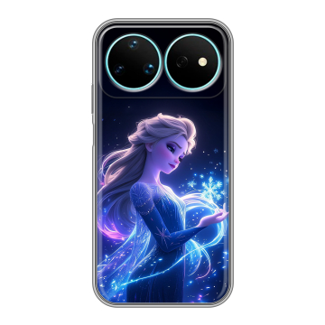 Силиконовый чехол на Huawei Nova 16 Pro с принтом Холодное сердце Frozen