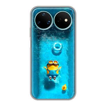 Силиконовый чехол на Huawei Nova 16 Pro с принтом Миньоны