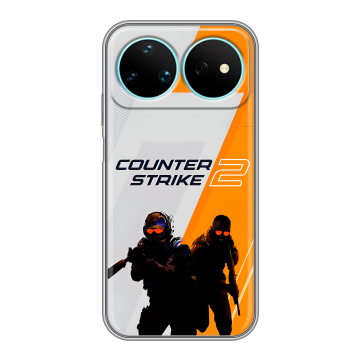 Силиконовый чехол на Huawei Nova 16 Pro с принтом Counter Strike