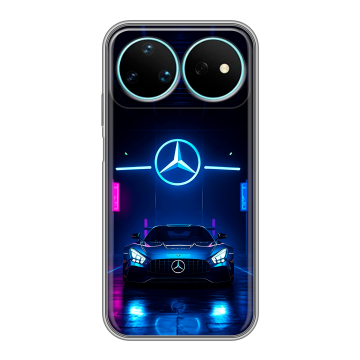 Силиконовый чехол на Huawei Nova 16 Pro с принтом Mercedes Мерседес