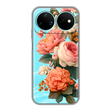 Силиконовый чехол на Huawei Nova 16 Pro с принтом цветы Силиконовый чехол на Huawei Nova 16 Pro с принтом цветы