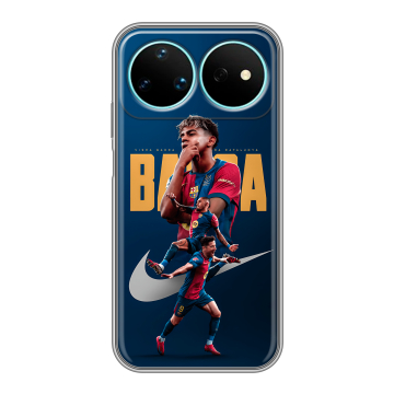 Силиконовый чехол на Huawei Nova 16 Pro с принтом Барселона Barca Yamal 