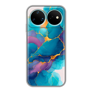 Силиконовый чехол на Huawei Nova 16 Pro с принтом Мрамор блестки Силиконовый чехол на Huawei Nova 16 Pro с принтом Мрамор блестки