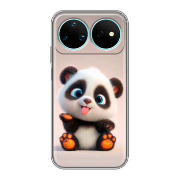 Силиконовый чехол на Huawei Nova 16 Pro с принтом милая панда