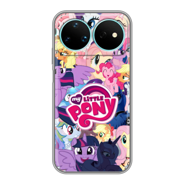 Силиконовый чехол на Huawei Nova 16 Pro с принтом My little pony Дружба чудо Силиконовый чехол на Huawei Nova 16 Pro с принтом My little pony Дружба чудо