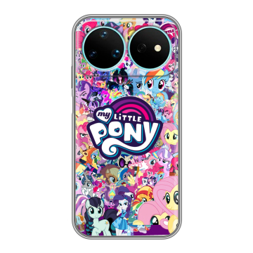 Силиконовый чехол на Huawei Nova 16 Pro с принтом My little pony Дружба чудо