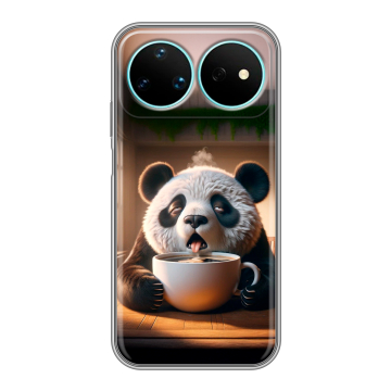 Силиконовый чехол на Huawei Nova 16 Pro с принтом смешная панда
