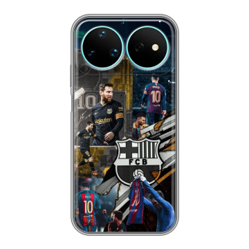 Силиконовый чехол на Huawei Nova 16 Pro с принтом Messi Barcelona