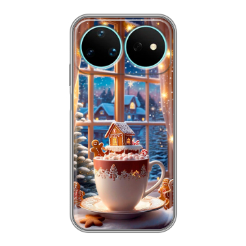 Силиконовый чехол на Huawei Nova 16 Pro с принтом Новый год Силиконовый чехол на Huawei Nova 16 Pro с принтом Новый год