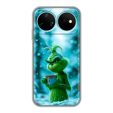 Силиконовый чехол на Huawei Nova 16 Pro с принтом Новый год гринч Силиконовый чехол на Huawei Nova 16 Pro с принтом Новый год гринч