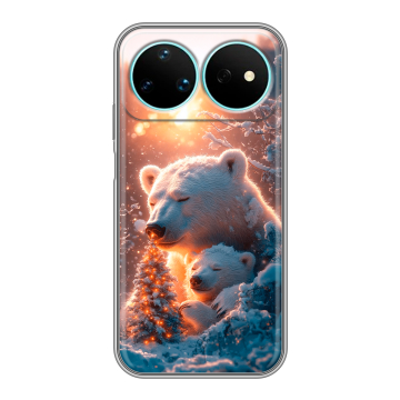 Силиконовый чехол на Huawei Nova 16 Pro с принтом Новый год