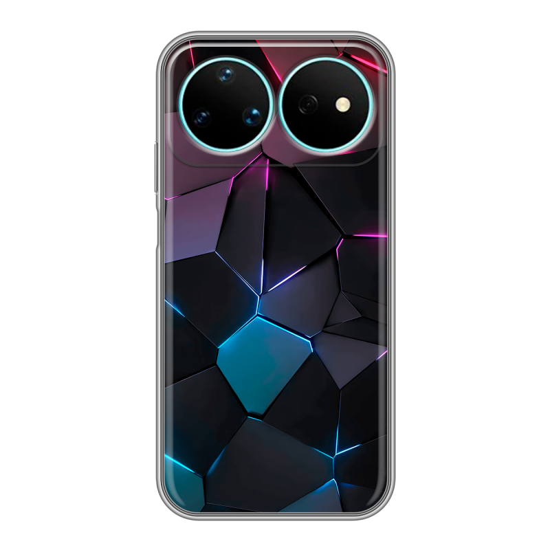 Силиконовый чехол на Huawei Nova 16 Pro с принтом Геометрия неона Силиконовый чехол на Huawei Nova 16 Pro с принтом Геометрия неона