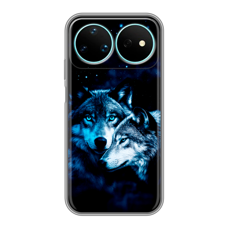 Силиконовый чехол на Huawei Nova 16 Pro с принтом Волки Силиконовый чехол на Huawei Nova 16 Pro с принтом Волки